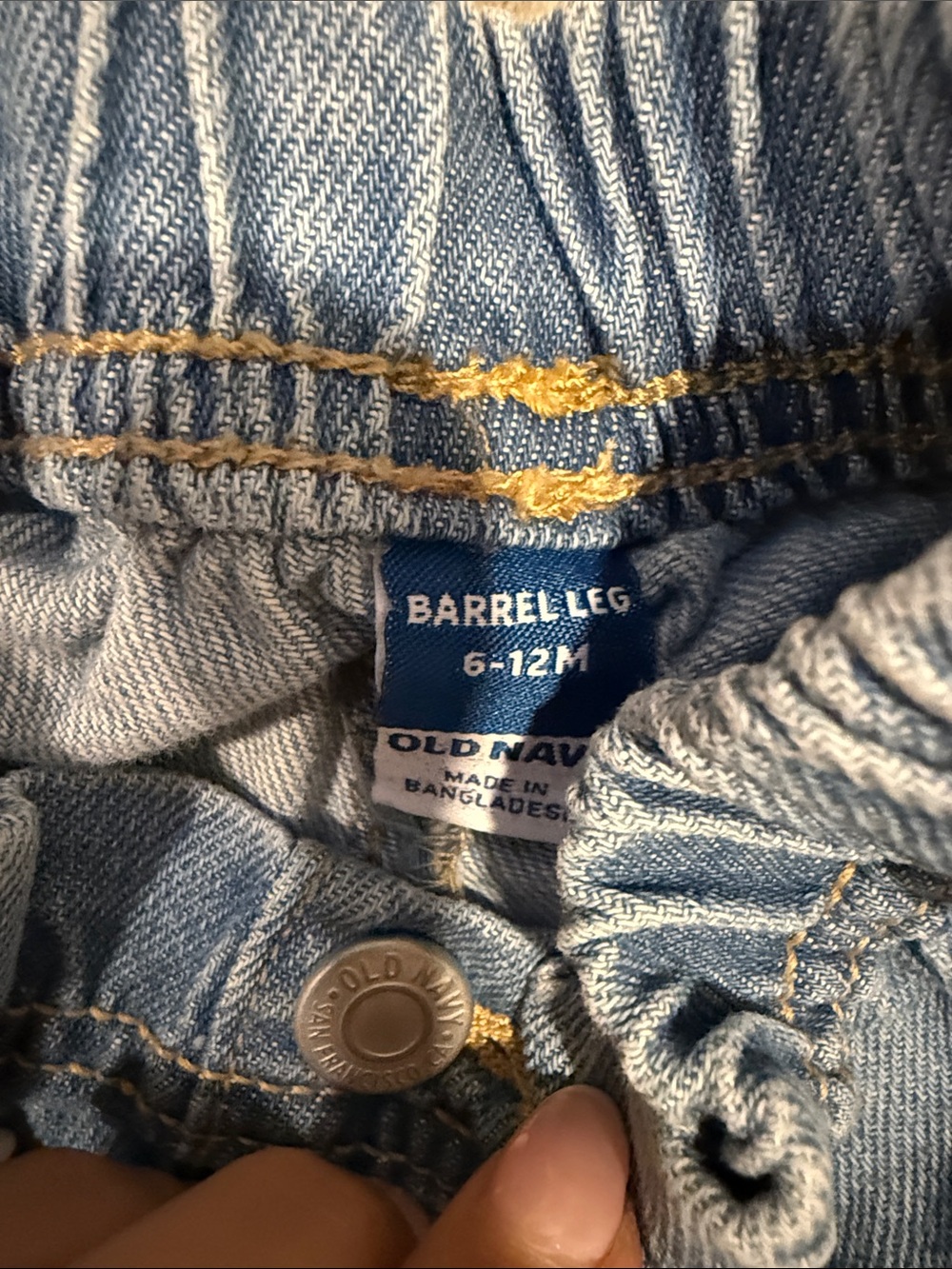 Old Navy Light Blue Denim Cargo Jeans - Picture 2 of 3